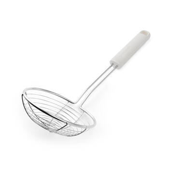 KitchenAid Classic Wire Handheld Food Strainer Cooking Utensil Porcelain White