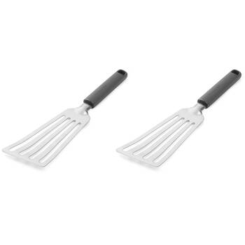 2PK KitchenAid Classic Metal Flexable Turner/Spatula Cooking Utensil Charcoal Grey