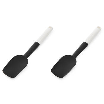 2PK KitchenAid Classic Silicon Spoon Spatula/Turner Cooking Utensil Porcelain White