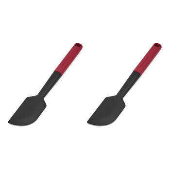 2PK KitchenAid Classic Nylon Scraper Spatula/Turner Cooking Utensil Empire Red
