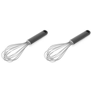 2PK KitchenAid Classic Wire Utility Whisk Cooking Utensil Charcoal Grey