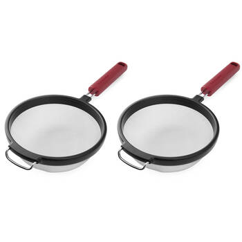 2PK KitchenAid Classic Wire Mesh Sieve/Strainer Cooking Utensil Empire Red