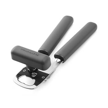 KitchenAid Classic Multifunction Can Opener Kitchen Tool w/Bottle Charcoal Grey