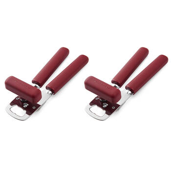2PK KitchenAid Classic Multifunction Can Opener Kitchen Tool w/Bottle Empire Red