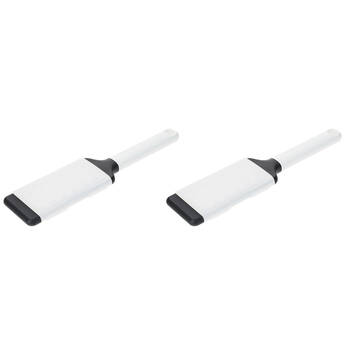 2PK KitchenAid Classic Medium Etched Handheld Grater Kitchen Utensil Porcelain White