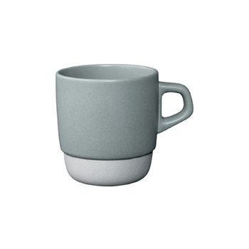Kinto Slow Coffee Style 320ml/11cm Porcelain Stacking Mug - Grey