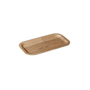Kinto Willow Plywood Non-Slip Slim Tray Rectangular 22cm - Natural