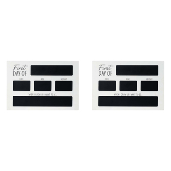 2PK Splosh Kids By Splosh First Day of School Blackboard 31x21cm - Black/White