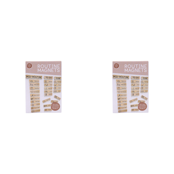 2x 28pc Splosh Kids by Splosh Daily Routine w/ Headings Magnet Set 3y+