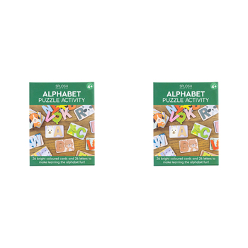 2x 26pc Kids By Splosh Alphabet Puzzle Activity Learning Cards 4y+