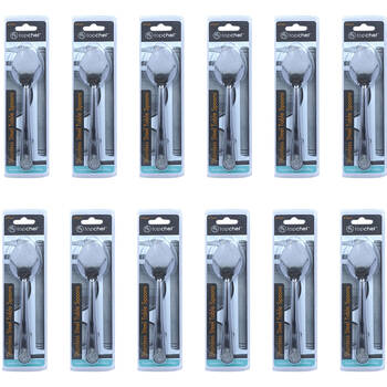 12x 4pc Topchef Stainless Steel Table Spoons Cutlery Set 18cm Silver