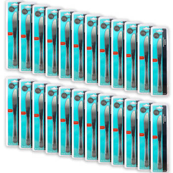 24x 2pc Topchef Stainless Steel Table Knife Cutlery Set 20.5cm Silver