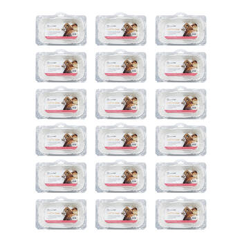 48pc Topchef 19x8cm Rectangle  Cake Liners Baking Sheet - White