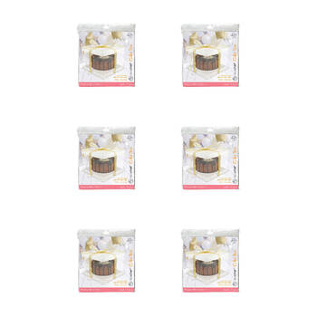 6PK Topchef Cake Box See Through Container Assorted 22x22x16