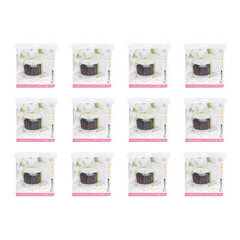 12PK Topchef Cake Box See Through Assorted 18x18x13 - Black/White