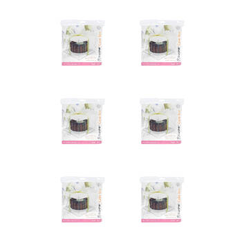 6PK Topchef Cake Box See Through Assorted 18x18x13 - Black/White