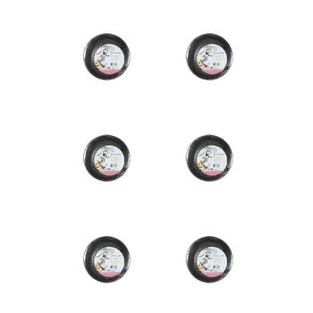 6PK Topchef Springfoam 18cm Stainless Steel Cake Pan - Grey