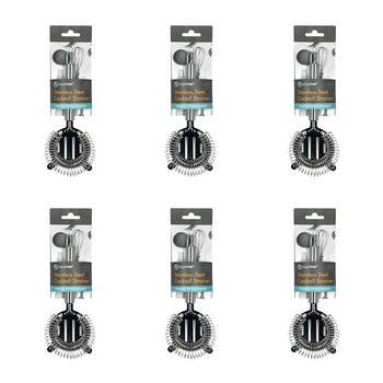 6PK Topchef Stainless Steel Cocktail Strainer Kitchen Utensil 21cm Silver