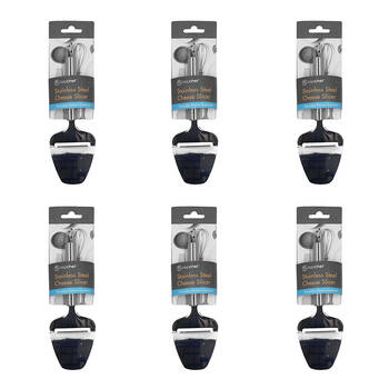 6PK Topchef Stainless Steel Cheese Slicer Kitchen Utensil 21cm Silver