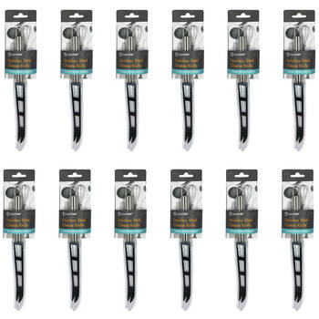 12PK Topchef Stainless Steel Cheese Knife Kitchen Utensil 25.5cm Silver