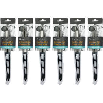 6PK Topchef Stainless Steel Cheese Knife Kitchen Utensil 25.5cm Silver