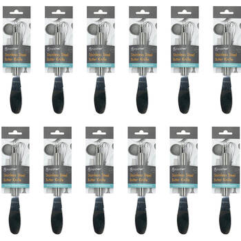 12PK Topchef Stainless Steel Butter Knife Kitchen Utensil 21cm Silver