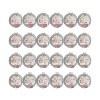 48pc Topchef 20cm Round Cake Board Baking Accessory - Grey