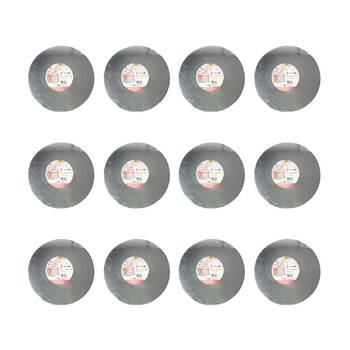 12PK Topchef 35cm Round Cake Board Baking Accessory - Grey
