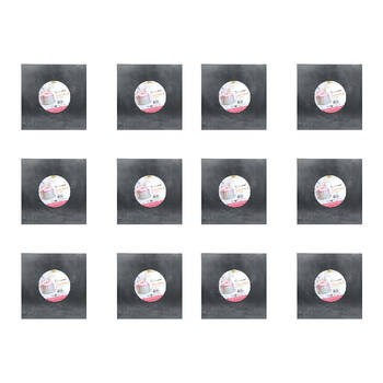 12PK Topchef 30cm Square Cake Board Baking Accessory - Grey