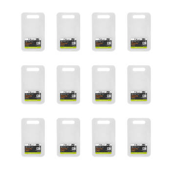 12PK Topchef Compact Chopping Board Small 25x15cm - White