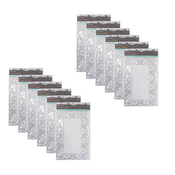 12x 30pc TopChef Medium Paper Doilies Disposable Placemats 27x19cm - Assorted