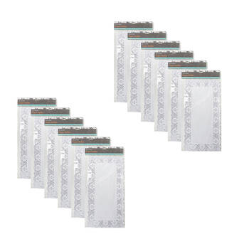 12x 30pc TopChef Large Paper Doilies Disposable Placemats 32x22cm - Assorted
