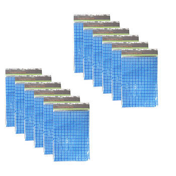 12x TopChef Checker Dining Tablecloth Flannel 12130x225cm - Assorted