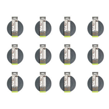 24pc Topchef Silicone Air Fryer Liner Set Round 20cm - Grey