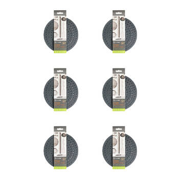 12pc Topchef Silicone Air Fryer Liner Set Round 20cm - Grey