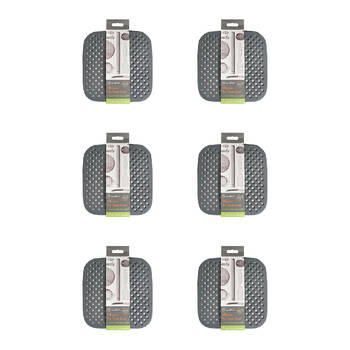 12pc Topchef Silicone Air Fryer Liner Set Square 20cm - Grey