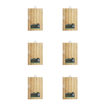 6PK Topchef Bamboo Chopping Board 30x20cm