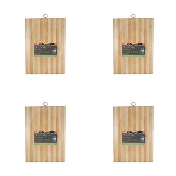 4PK Topchef Bamboo Chopping Board 40x30cm