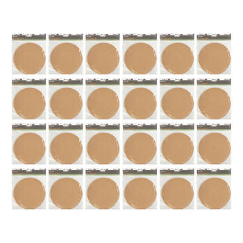 960pc Topchef Round Air Fryer Liner Set Perforated 23cm - Brown