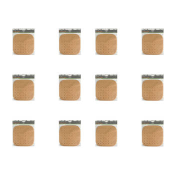 480pc Topchef Square Air Fryer Liner Set Perforated 23cm - Brown