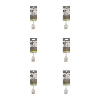 6PK Topchef Compact Mini Kitchen Silicone Multipurpose Brush - White