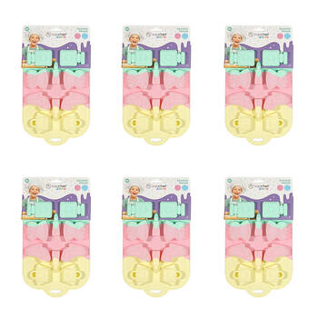 6PK Topchef Pastel Silicone Heat Resistant Baking Mould - Girly Cotton Candy