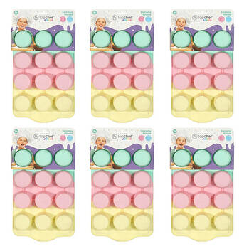 6PK Topchef Silicone Heat Resistant Baking Mould - Mini Cupcake Cotton Candy
