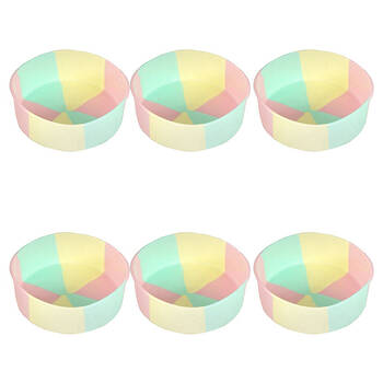 6PK Topchef Mini Pastel Silicone Heat Resistant Cake Baking Pan Cotton Candy