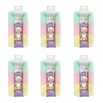 6PK Topchef Pastel Silicone Heat Resistant Baking Pan - Loaf Cotton Candy