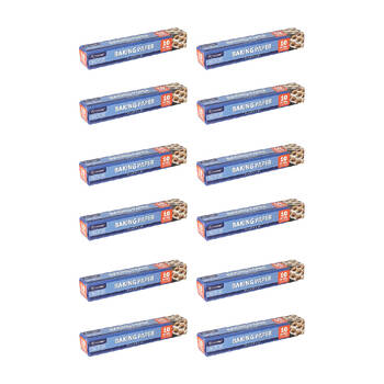 12PK Topchef Non-Stick Heat Resistant Baking Paper 10m Roll