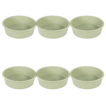 6PK Topchef Silicone Heat Resistant Round Cake Mould 20x5.5cm Assorted
