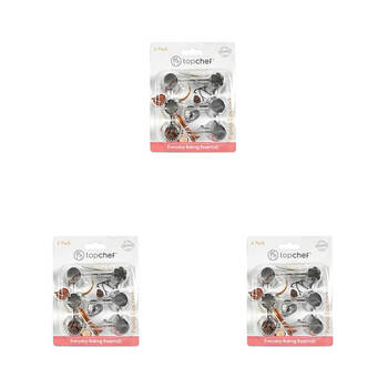 3x 6pc Topchef Stainless Steel Cake Decorating Piping Tips Set Assorted