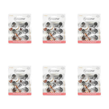 6x 6pc Topchef Stainless Steel Cake Decorating Piping Tips Set Assorted