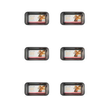 6PK Topchef Non-Stick Carbon Steel Loaf Pan Large 28x15cm